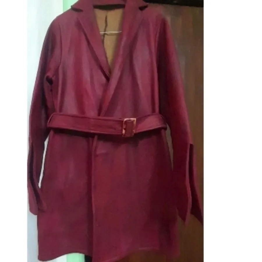 پالتو فوتر با رویه چرم