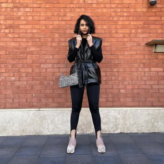 پافر چرم کلاهدار