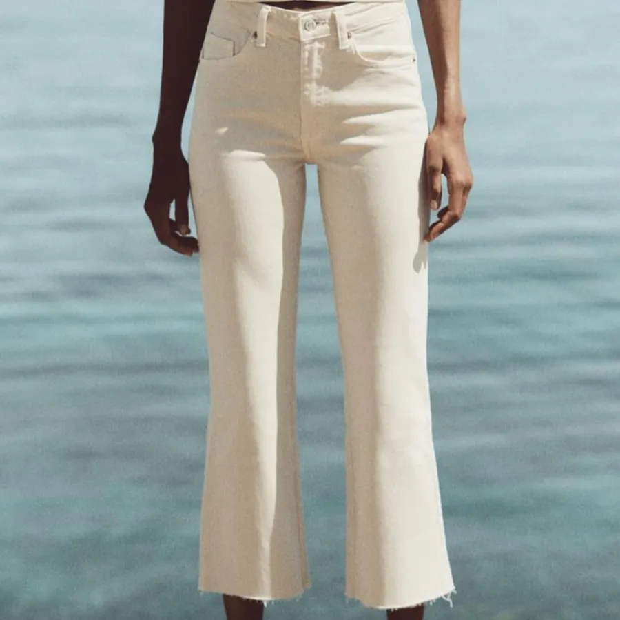 شلوار فلر شیری