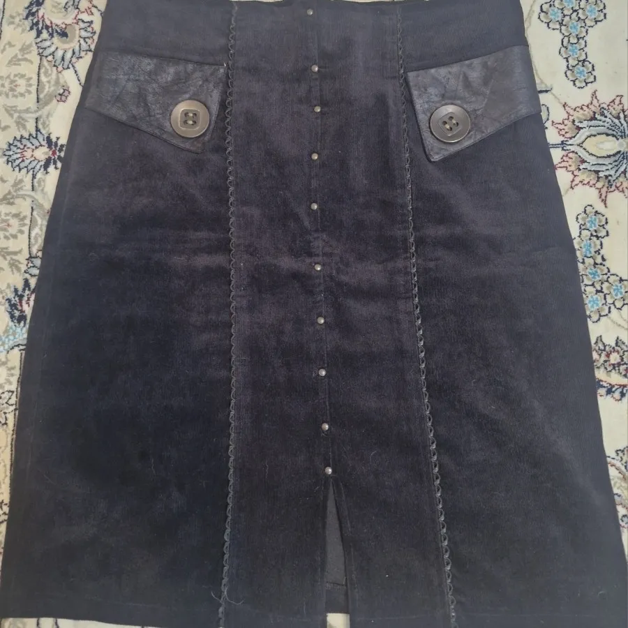 دامن مخمل کبریتی