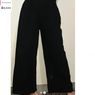 شلوار بگ کتان کش