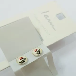 گوشواره نقره 925 گل رز