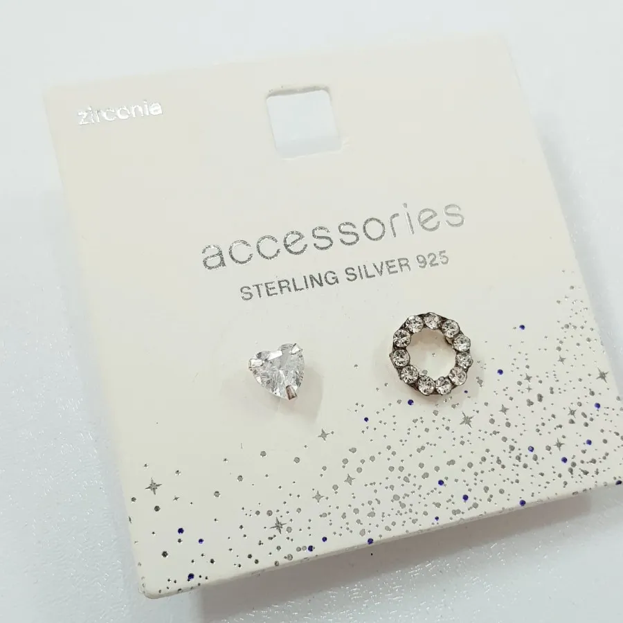 گوشواره نقره 925 نگین دار