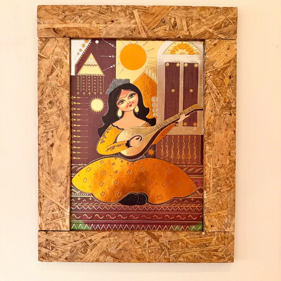 تابلو نقاشی دست ساز فلزی