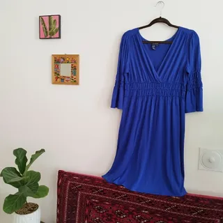 پیراهن آبی سورمه ای