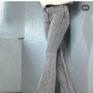 شلوار جین دمپا طوسی