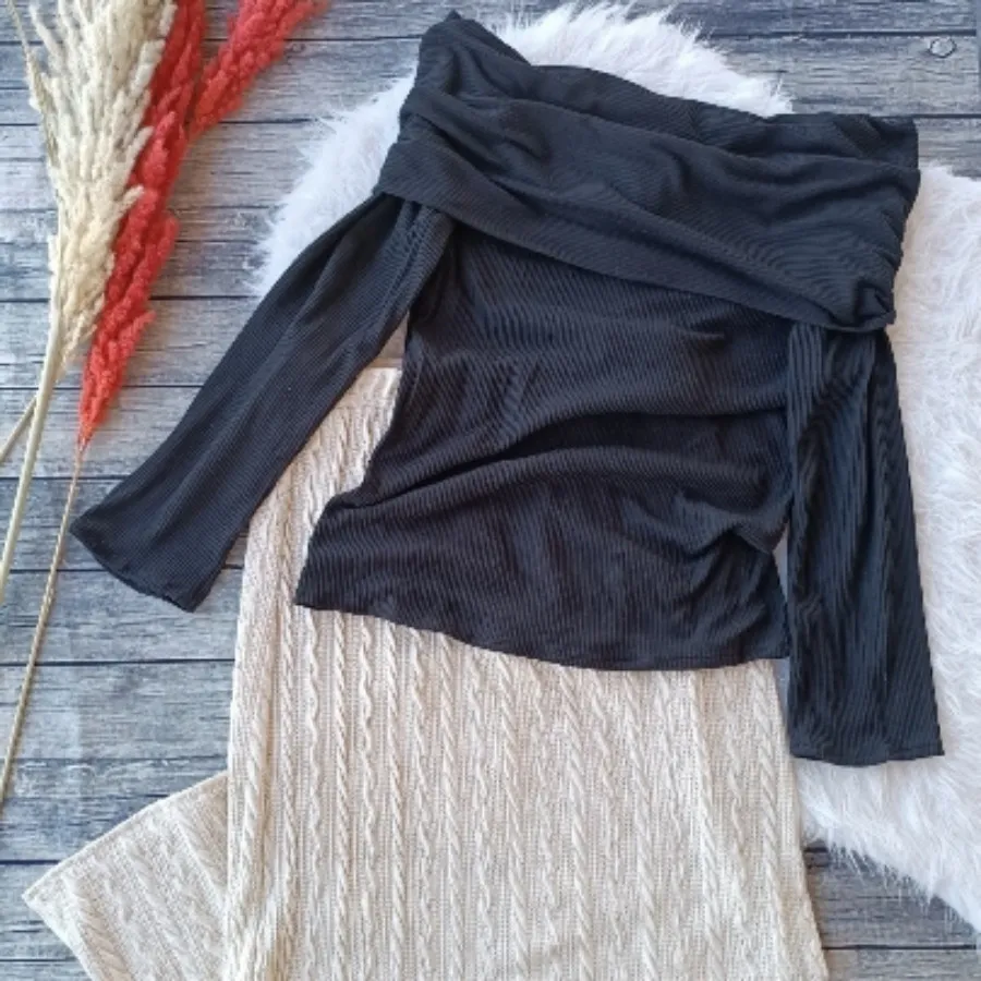 بلوز مشکی افشولدر