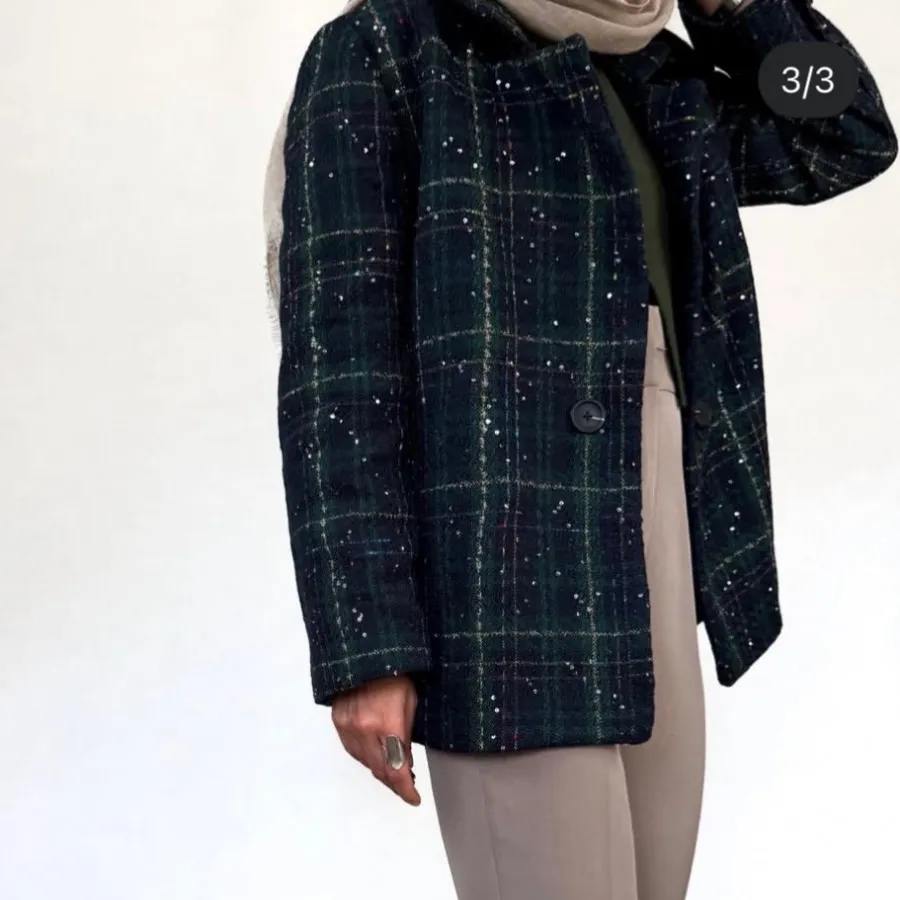 کت شنل پولک دوزی شده