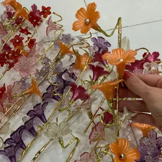 گل تزیینی کریستالی