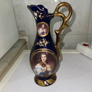 گلدان لمونژ طلاکوب