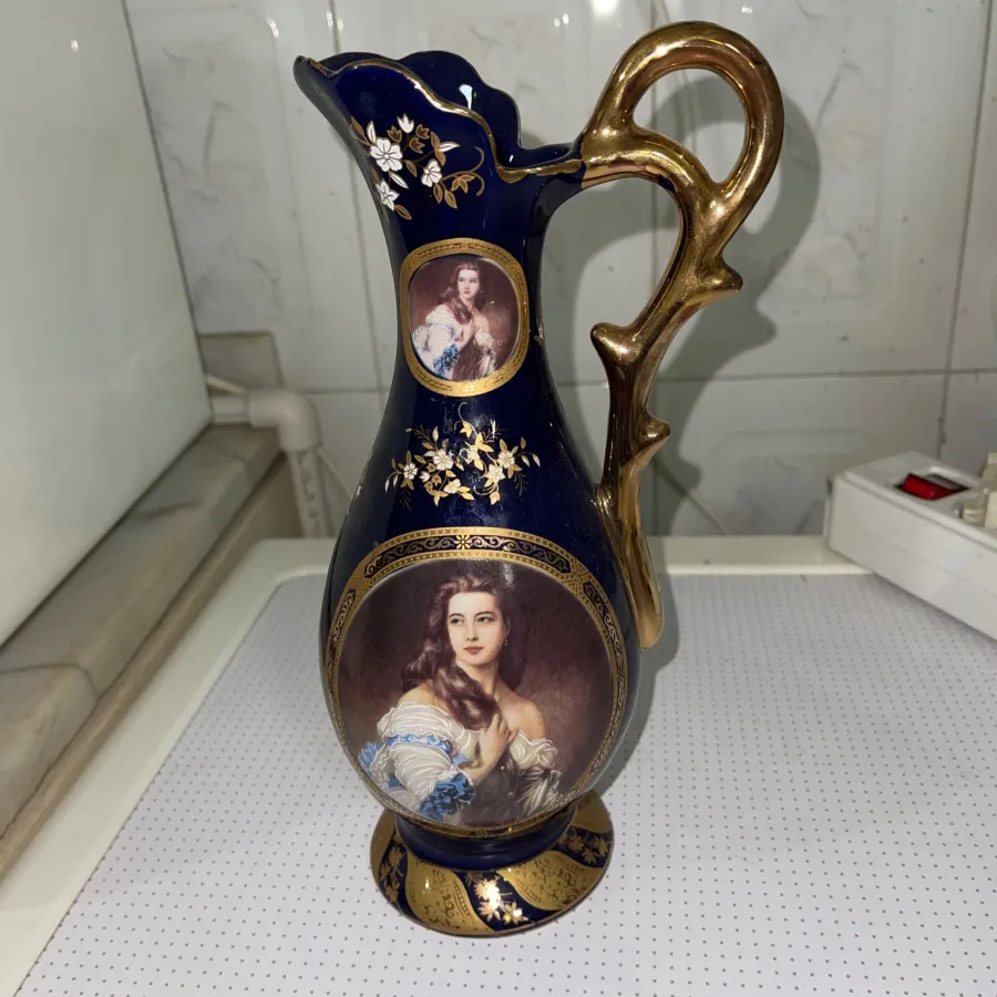 گلدان لمونژ طلاکوب