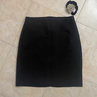 دامن مشکی زردار