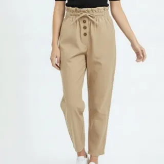 شلوار کرم مام فیت