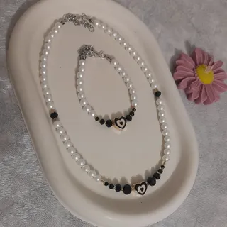 نیم ست گردنبند و دستبند