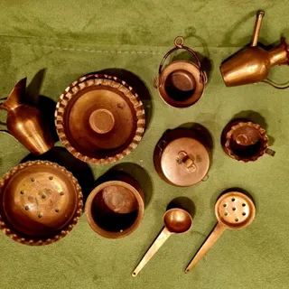 ظروف مسی فانتزی 11 تکه