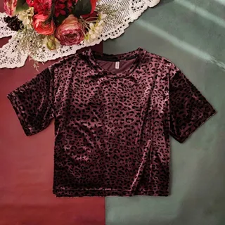 بلوز مخمل لاکچری شرابی