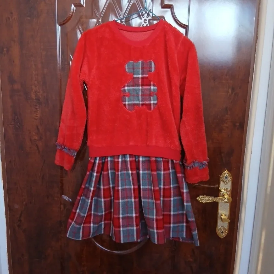 پیراهن پشمی دخترانه