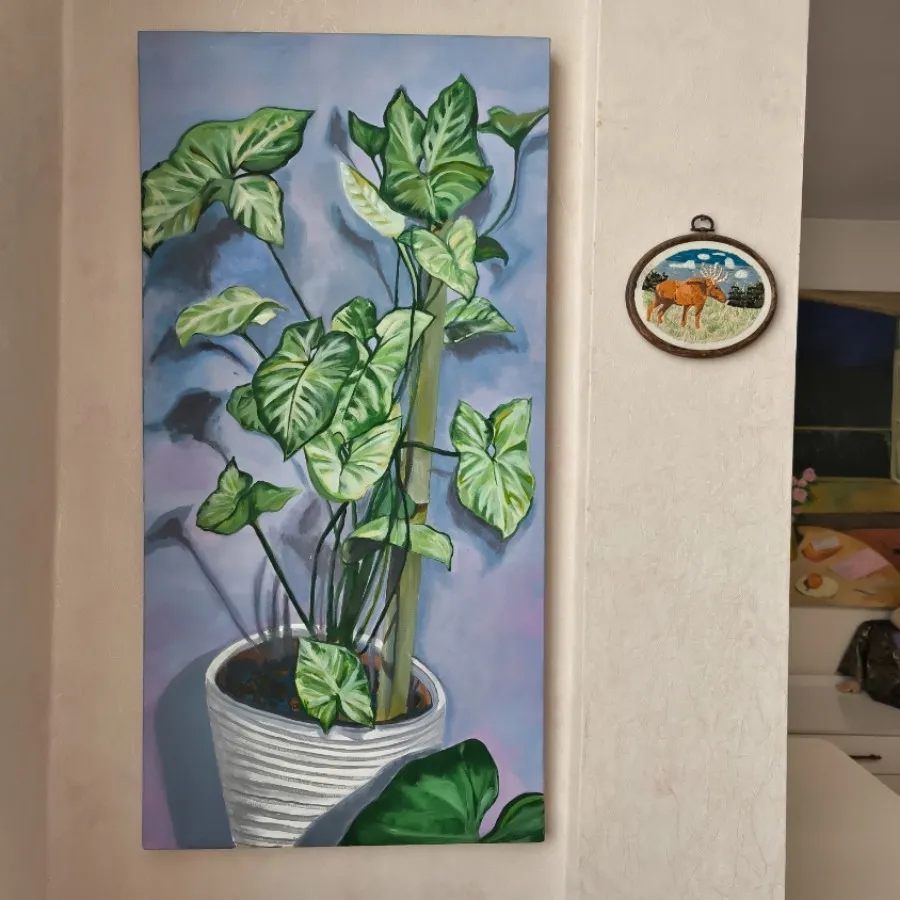 تابلوی نقاشی گیاه