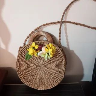 کیف حصیری زیبا