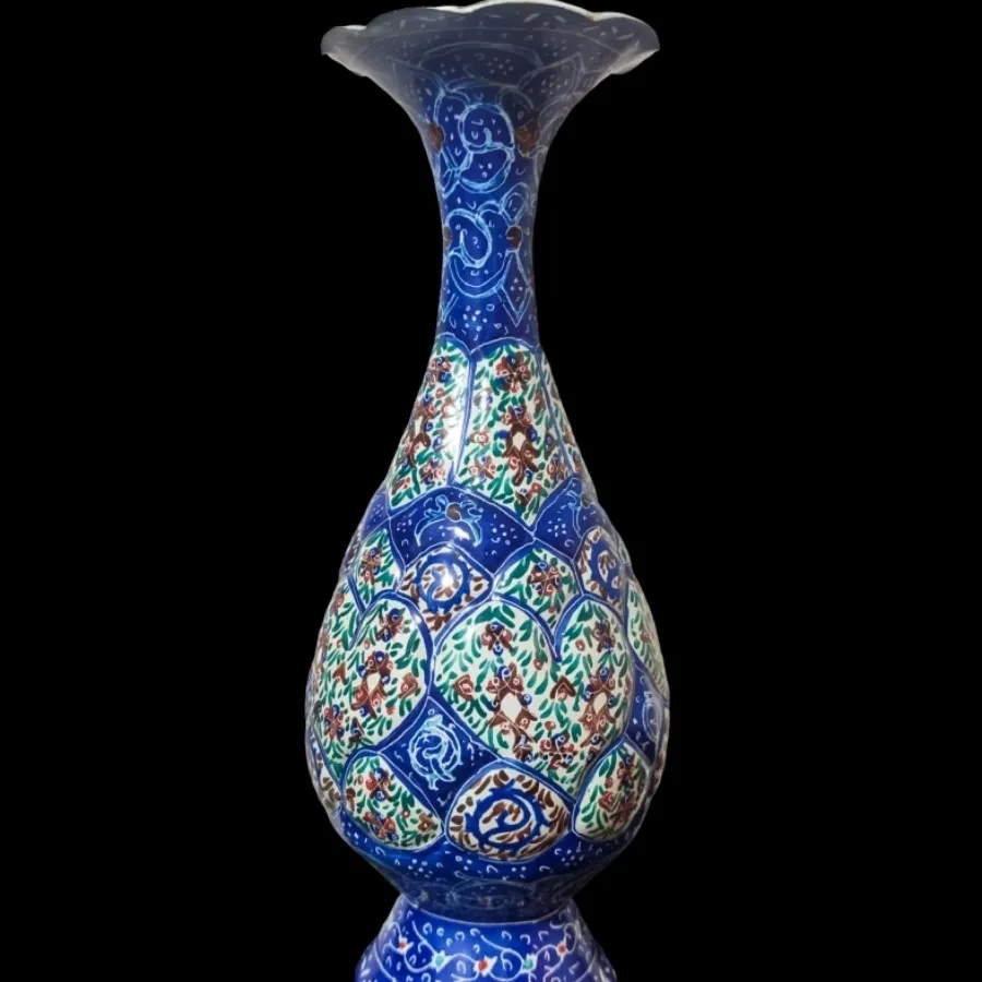 گلدان میناکاری دستساز