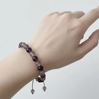 دستبند سنگی بنفش