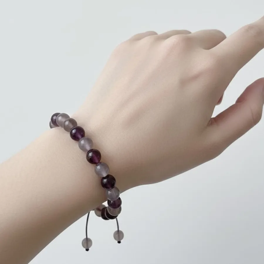 دستبند سنگی بنفش