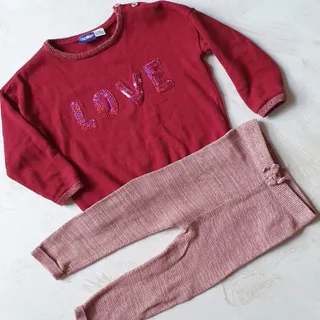 ست بلوز و شلوار بافت