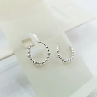 گوشواره حلقه ای نقره 925