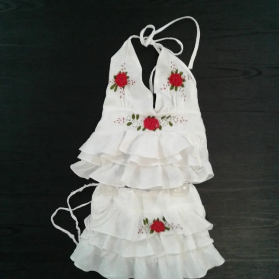 ست تاپ و دامن نخی تایلندی