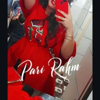 مانتو قرمز یلدایی