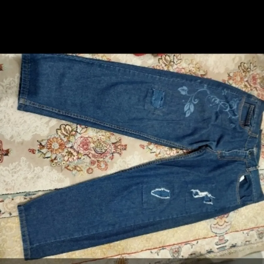شلوار جین طرح دار