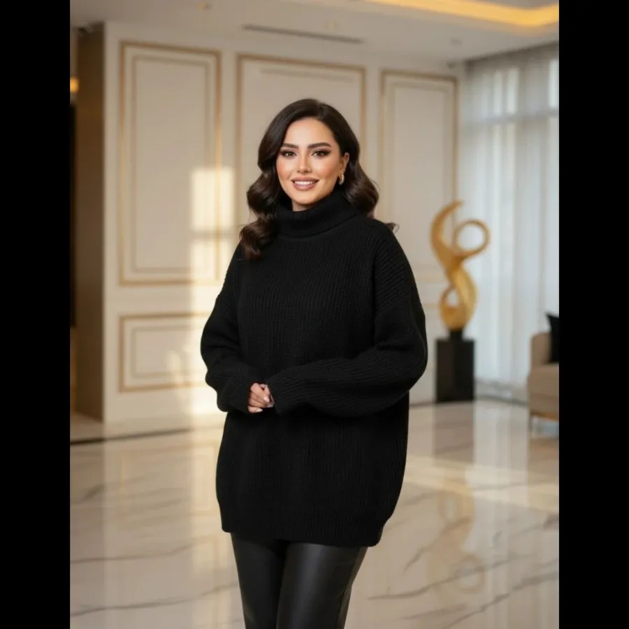 بلوز بافت یقه اسکی