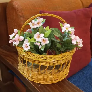 سبد چوبی گل