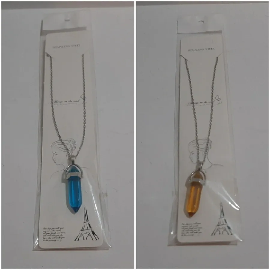 گردنبند مدل منشوری (2عدد)