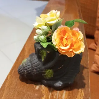 گلدان کوچک طرح تنه درخت