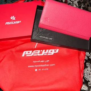 کیف پول برند نوین چرم