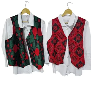 ست شومیز و جلیقه زیلورا