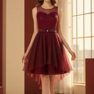 لباس مجلسی زرشکی