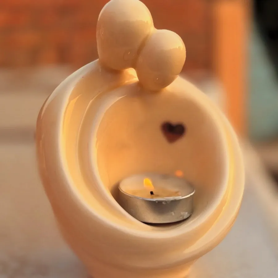 مجسمه سرامیکی دو یار