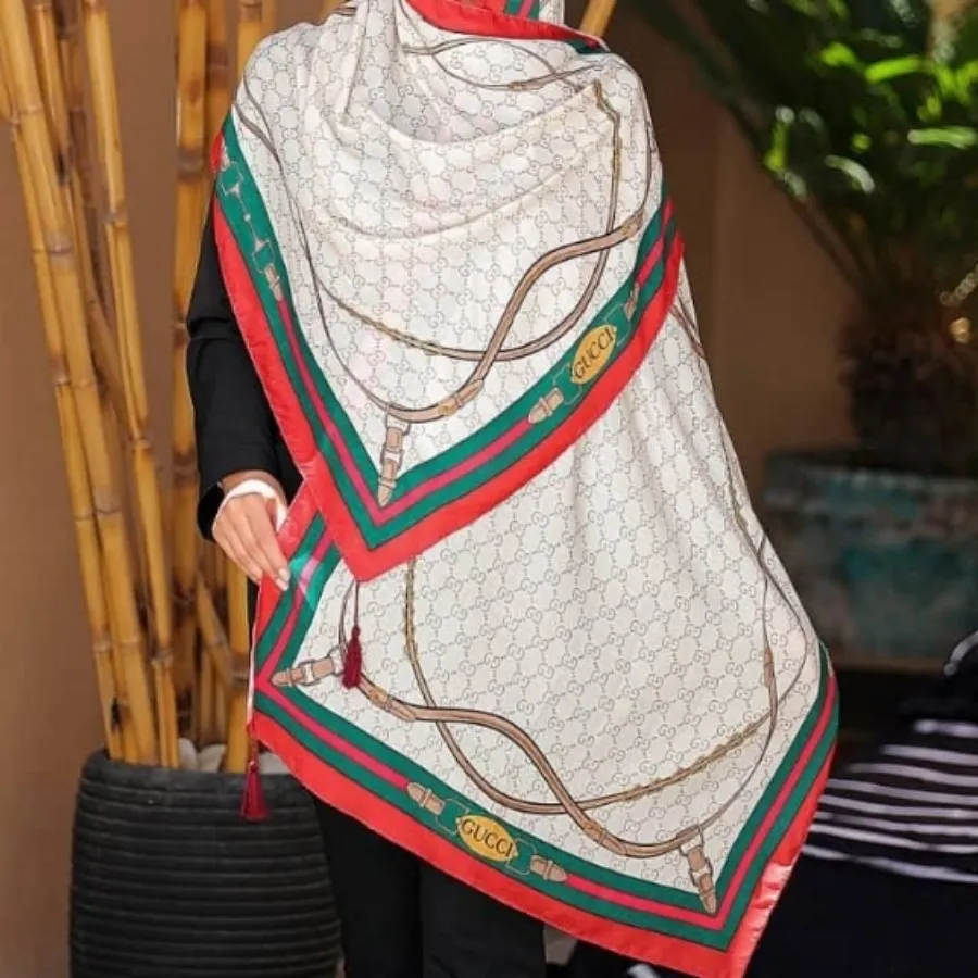 شال نخی سیااسکارف شیک