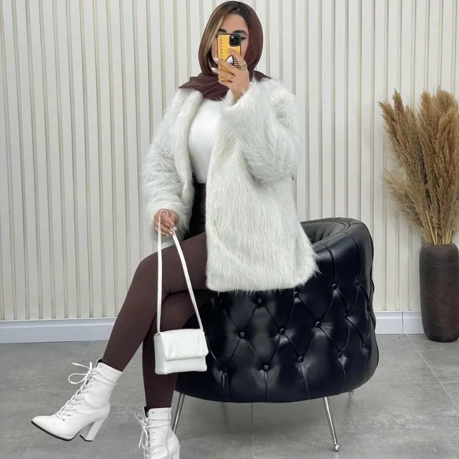 پالتو خز سفید