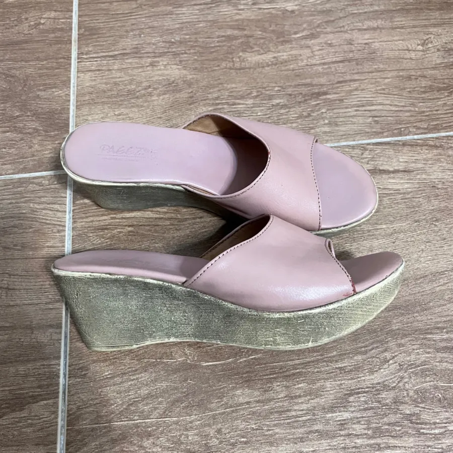 صندل لژدار صورتی