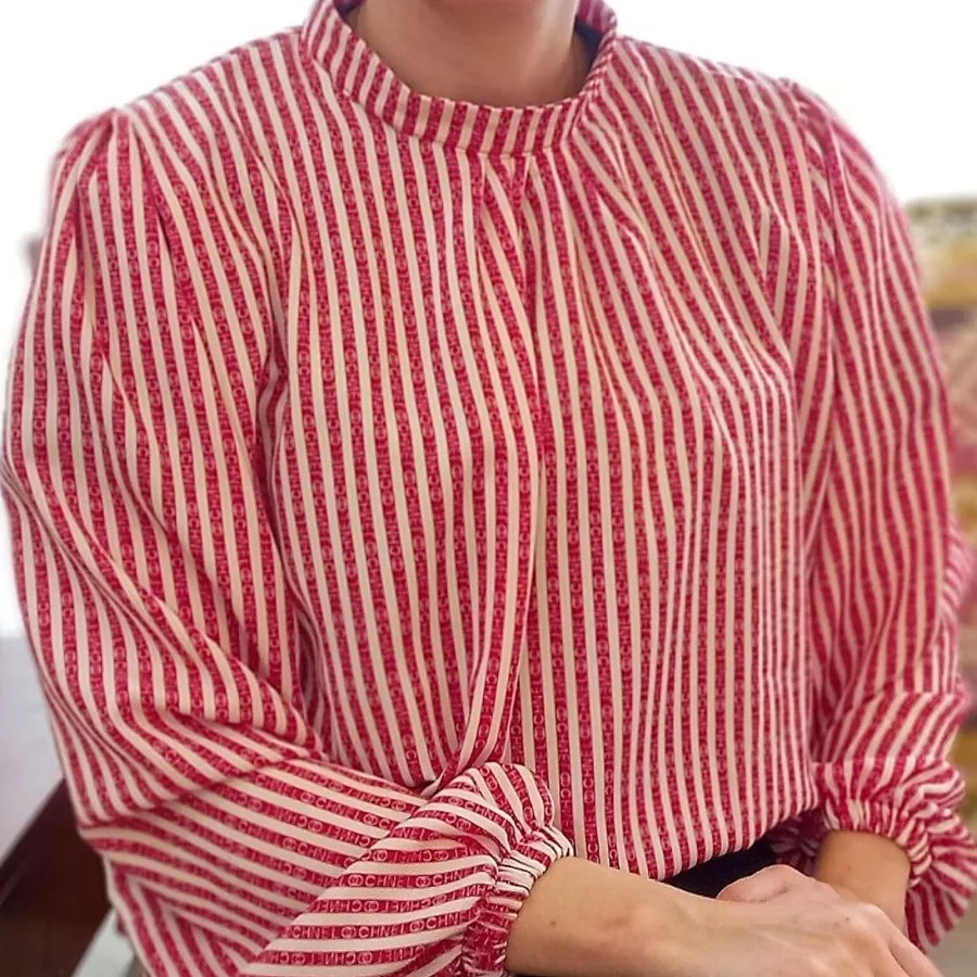 شومیز کرپ زنانه راه راه