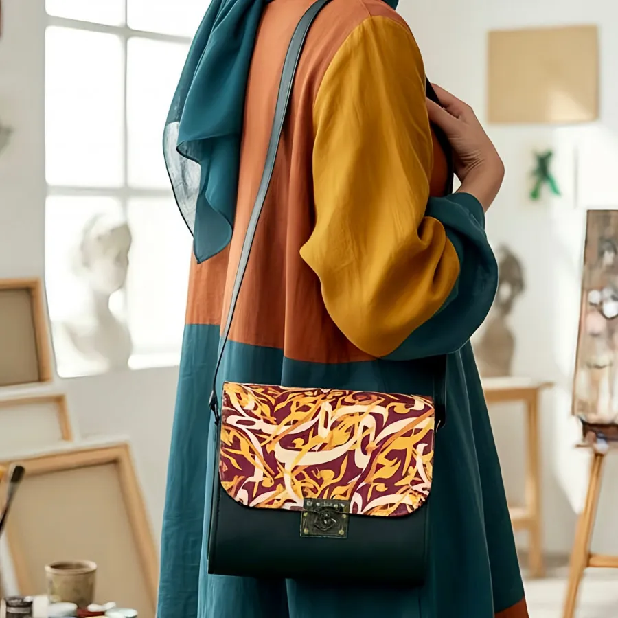 کیف دوشی هنری سنتی زنانه
