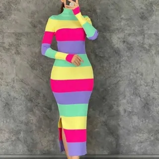 بافت ماکسی رنگی