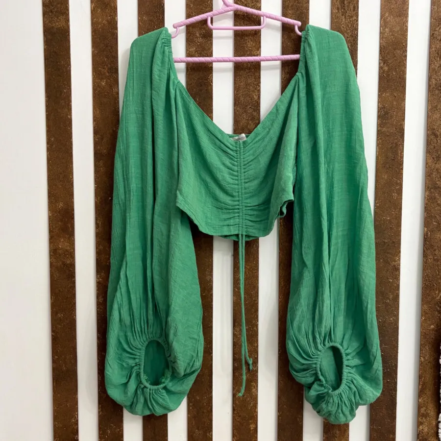 کراپ استین بلند