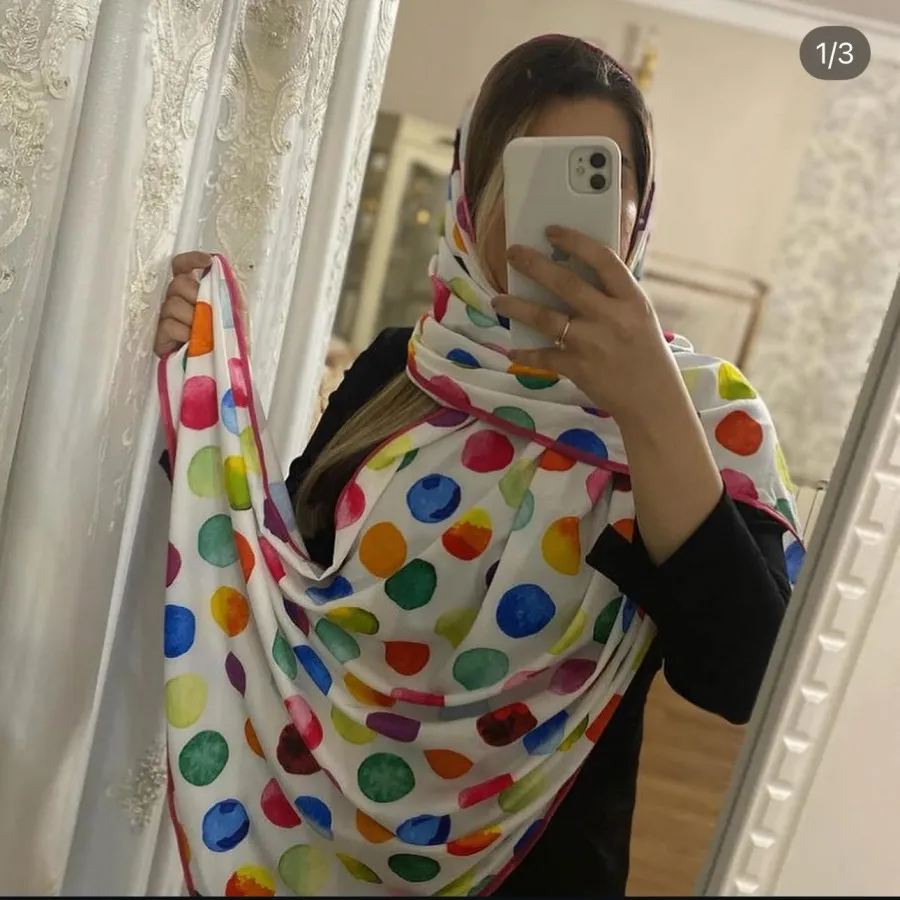 شال کرپ نخ ضخیم