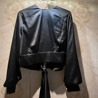 شومیز مشکی ساتن