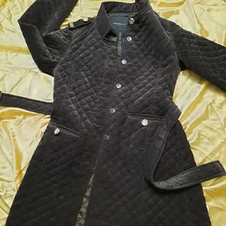 پالتو قهوه ایی تیره جیر