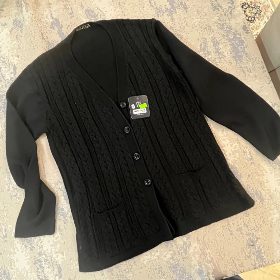 #ژاکت زنانه # بافت مشکی